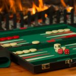 Pokersæt og backgammon spil